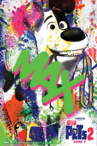 Тайная Жизнь Домашних Животных 2 граффити постер с Максом