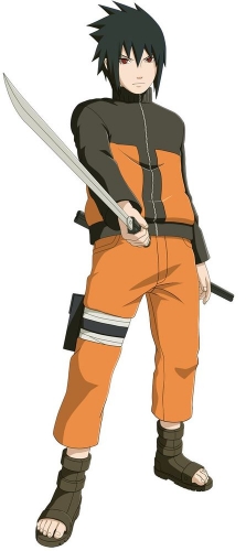 Naruto Shippuden: Ultimate Ninja Storm Revolution Саске в одежде Наруто