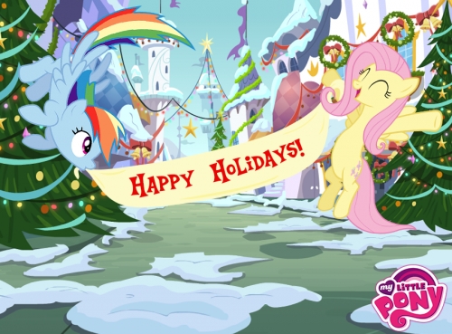 Веселых праздников от пони!