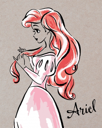 Принцесса Ариэль в профиль