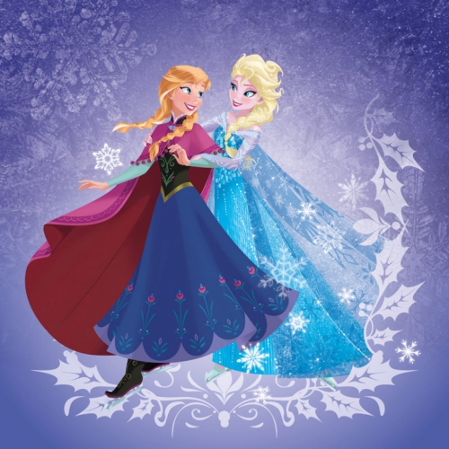 Анна и Эльза на коньках новая картинка Холодное Сердце