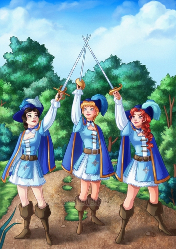 Дисней принцессы три мушкетера