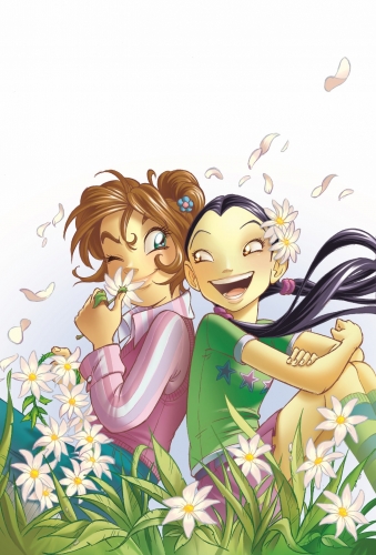 Ирма и Хай Лин в цветах