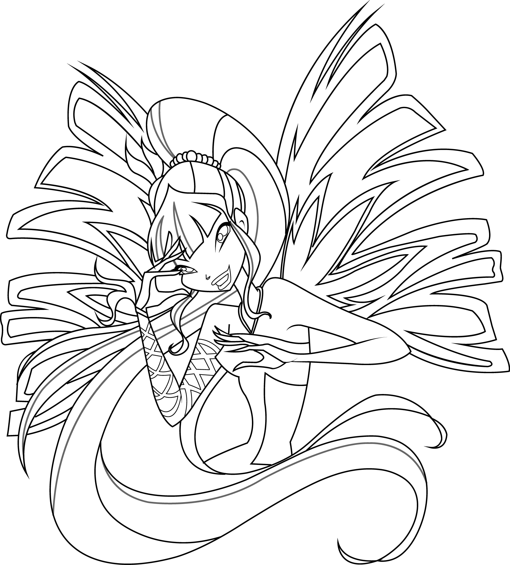 winx sirenix roxy coloring pages - photo #18