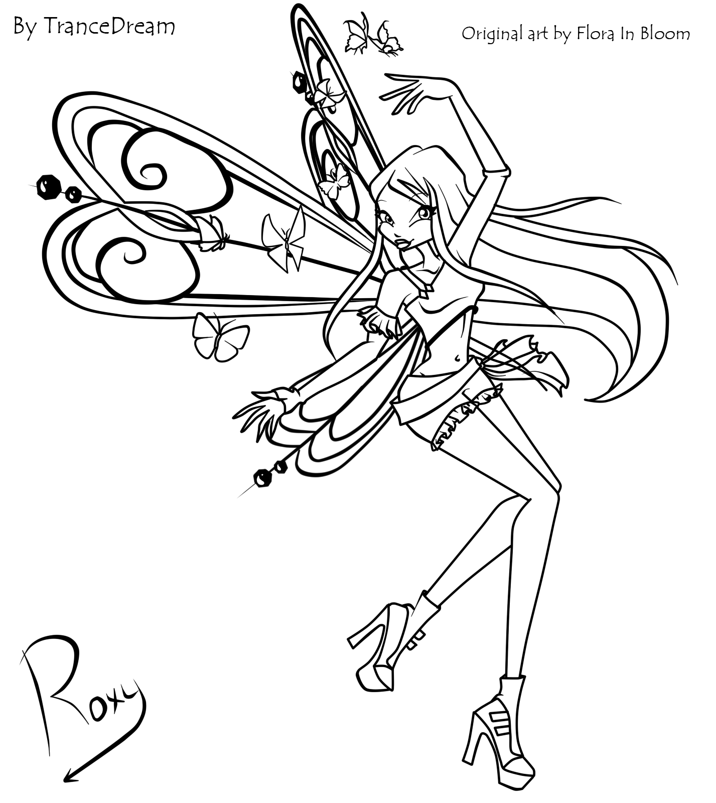 winx club coloring pages roxy - photo #17