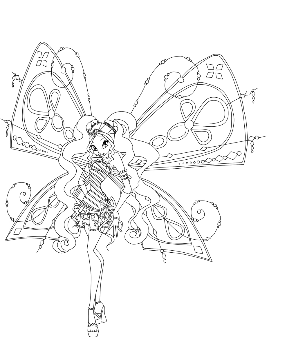 winx club coloring pages roxy - photo #12