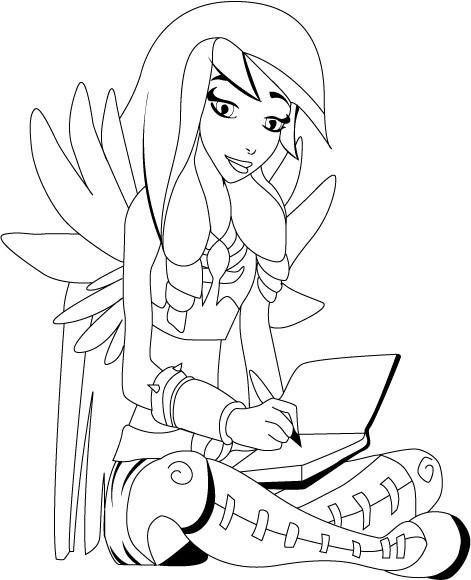 Angels Friends Coloriage