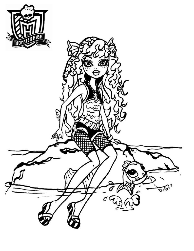 monster high coloring 8