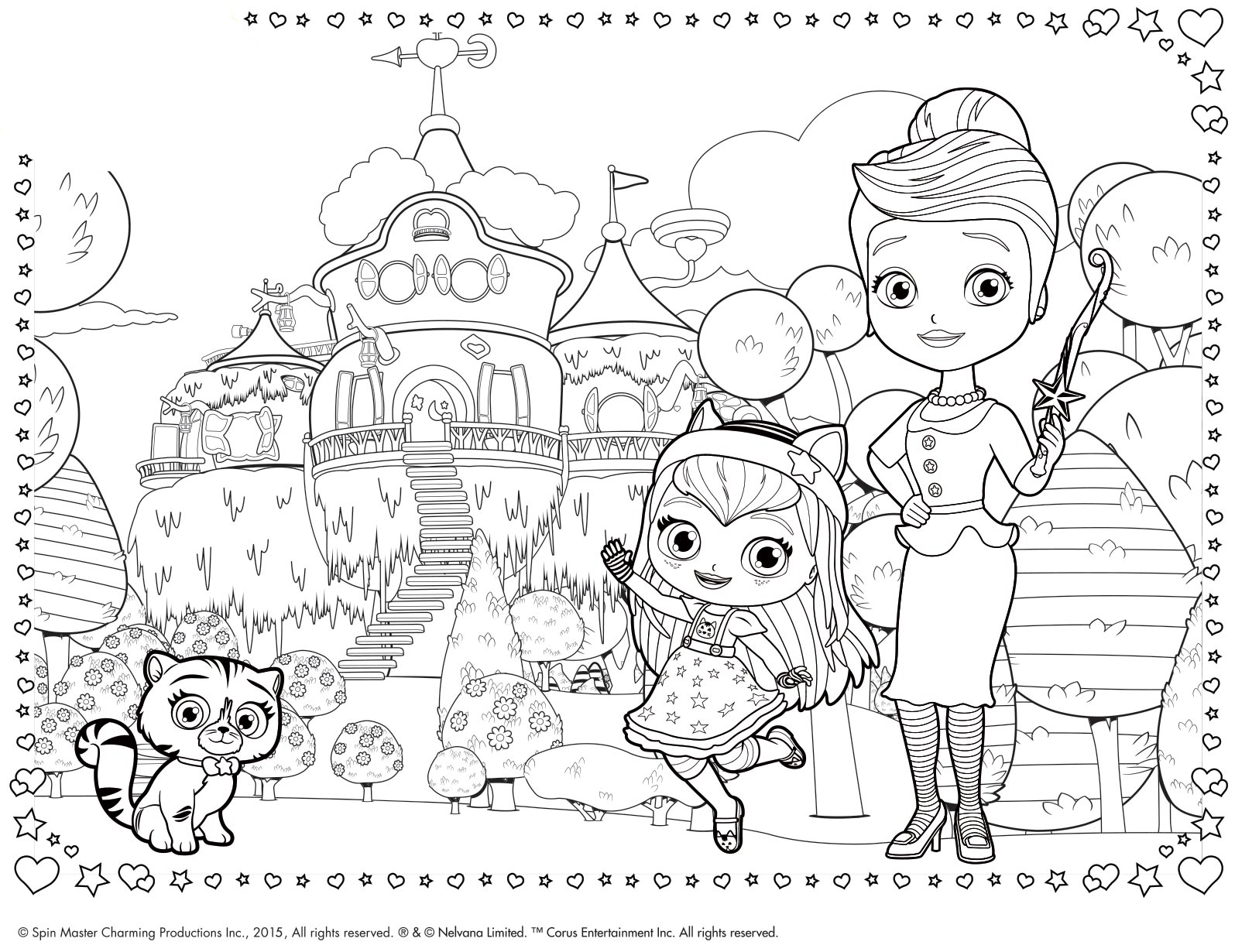 little charmers coloring pages - photo #6