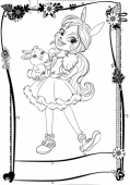 Раскраска Энчантималс девочка кролик по имени Бри Кроля