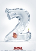 Angry Birds 2 в кино красивый постер с ледяной цифрой 2