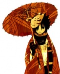 Саске Анбу с зонтом