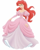 Русалочка Ариэль в розовом платье