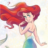 Новая картинка с русалочкой Ариэль и красивыми волосами