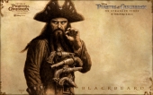 Пираты Карибского Моря обои на рабочий стол Черная Борода