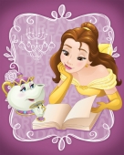 Белль читает книгу, новый дизайн принцессы