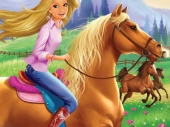 Барби верхом на лошади