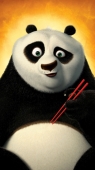 Панда По с палочками