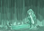 Ариэль под дождем