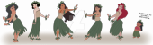Принцессы Дисней танцуют танец хула