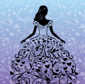 Оригинальный арт с Золушкой в платье