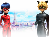 Леди Баг и Супер-Кот новая большая картинка на фоне Парижа