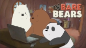 Медведи за ноутбуком