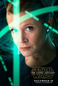 Звездные Войны 7: Пробуждение Силы постер с генералом Леей Органой