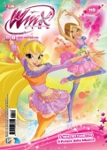 Школа Волшебниц Винкс обложка журнала с Флорой и Стеллой в нарядах для танцев из 5 сезона