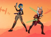 Star Wars Forces of Destiny арт с Сабин и Асокой