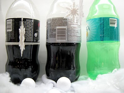Зимние пингвины из пластиковых бутылок