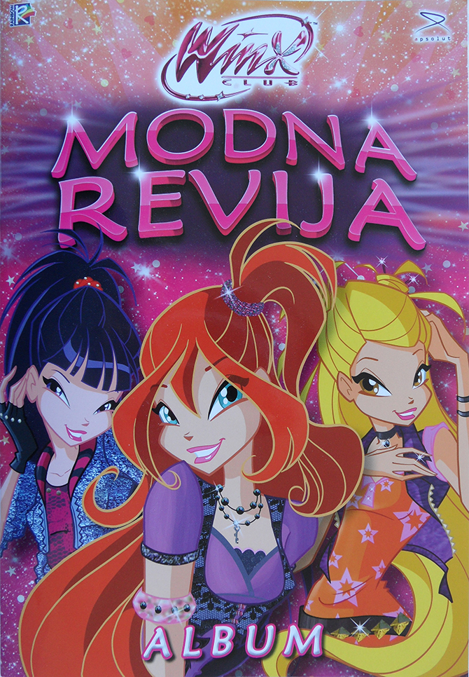 Winx Modna Revija - обзор журнала с карточками куколок и нарядов.