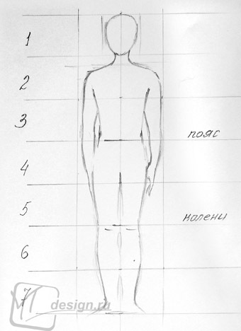 Урок рисования: пропорции тела человека