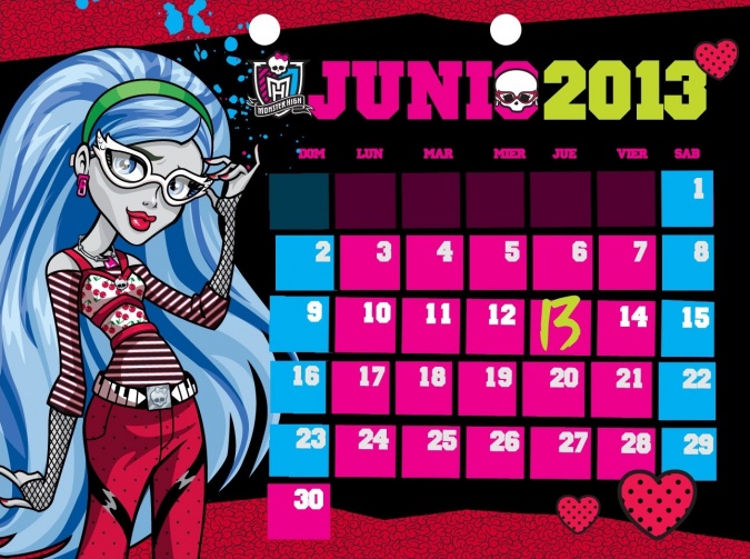 Школа Монстров: официальный календарь на 2013 год