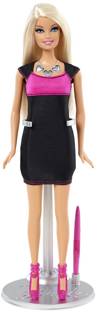 Электронное платье для Барби
