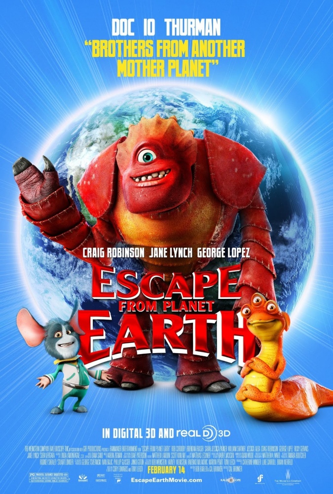 Побег с планеты Земля: постеры к новому мультфильму 2013 года.