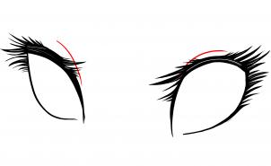 Урок рисования глаз в стиле аниме