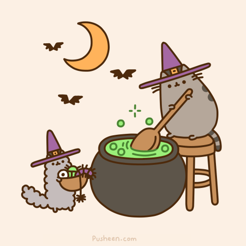 Хэллоуин и кот Пушин