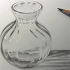 Как нарисовать стеклянную вазу