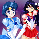 Сейлормун: Плакат Eternal Sailor Senshi (Сейлор Марс и Сейлор Меркурий)