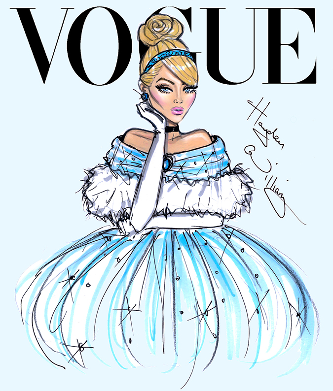 Дизайнерские обложки для журнала VOGUE с Дисней Принцессами