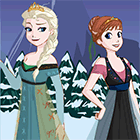 Игра для девочек: Парная одевалка Эльзы и Анны