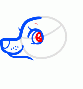 Как нарисовать мультяшную голову волка