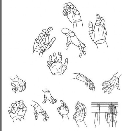 Советы по рисованию кистей рук и стоп