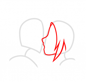 Рисуем поцелуй Сакуры и Наруто