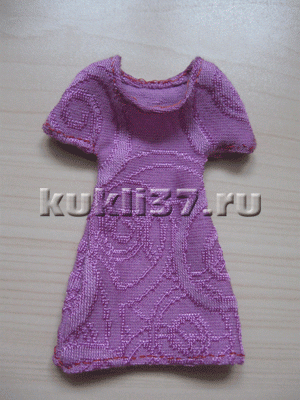Шьем приталенное платье для куклы