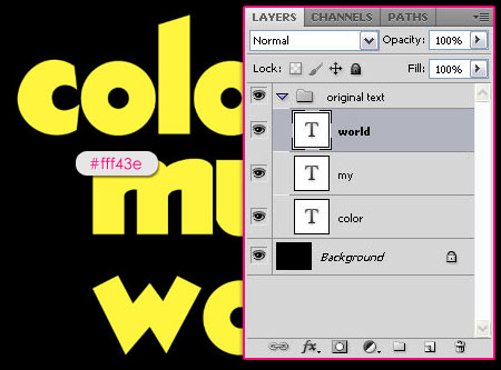 Блестящий цветной контур для текста или картинки в Photoshop