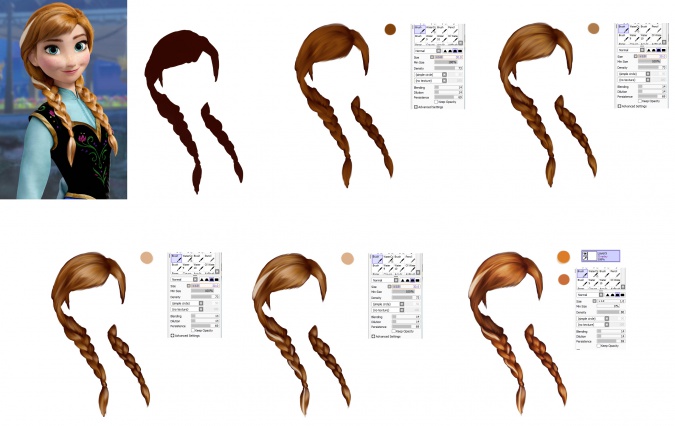 Как рисовать волосы на компьютере