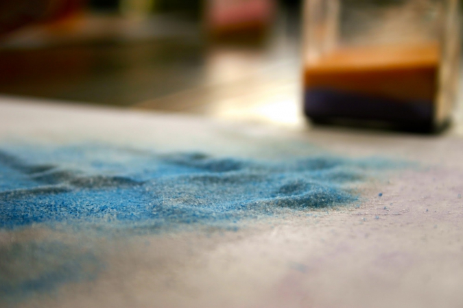 Поделки: Цветной песок в банке своими руками