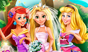 Игра для девочек: Свадьба Рапунцель и Дисней Принцессы